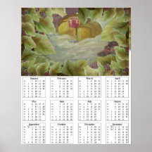art wallcalendar poster