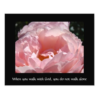 Art when you walk with God you do not walk alone by Basleeartprintgifts