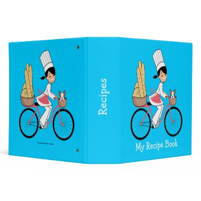 Art with Chef riding a bicycle - Album Binder by ShopDesigns