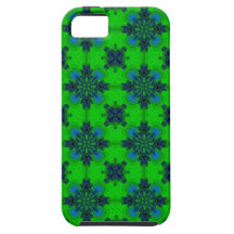 Artdeco en vert et bleu de retrolook étuis iPhone 5
