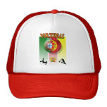 Arte e Futebol encontra - Futebol Portuês Trucker Hats