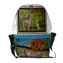 arte e passione courier bag