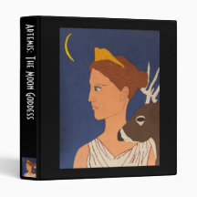 Artemis: The Moon Goddess 3 Ring Binders