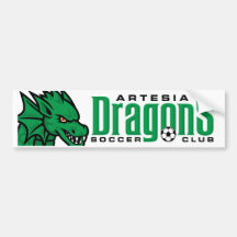 Artesia Dragons Soccer Bumper Sticker