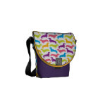 Artful Dachshund Designer Rickshaw Messenger Bag