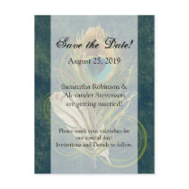 Artful Detail Peacock Feather Save the Date
