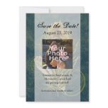 Artful Detail Peacock Wedding 5x7 Save the Date invitations