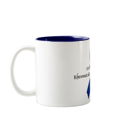 Arthritis Blue Ribbon Awareness Design 4 Coffee Mug by mrssocolov