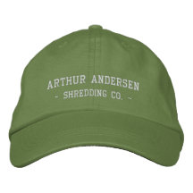 Arthur Andersen, - Shredding Co. - Baseball Cap