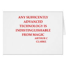 arthur c clarke quote greeting cards