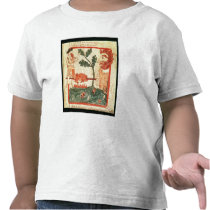 Arthur meets the giant roasting a pig on a tshirt