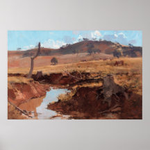 Arthur Streeton - The creek Posters