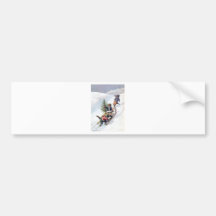 Arthur Thiele - Cats Bring home a Christmas Tree Bumper Stickers