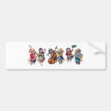Arthur Thiele -  Cats Play Orchestra in the Snow. Bumper Sticker