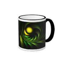 Artichoke Abstract Fractal Artwork Mug