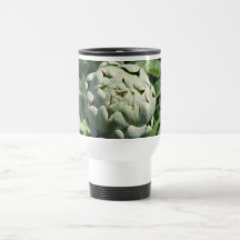 Artichoke and Leaves. Mugs