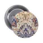 Artichoke Design by William Morris Pinback Button