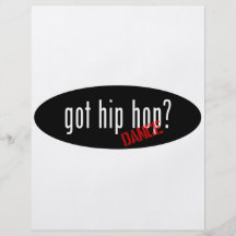 Articles de danse de hip hop - hip hop obtenu prospectus avec motif