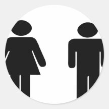 Articles d'homme et de femme autocollants