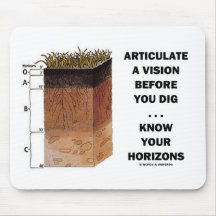 Articulate A Vision Before You Dig ... Horizons Mouse Pads
