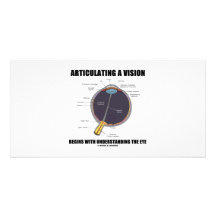 Articulating A Vision Begins Understanding Eye Custom Photo Card