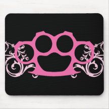 Articulations en laiton roses tapis de souris
