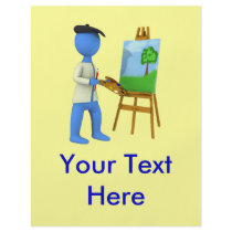 Artist and Easel