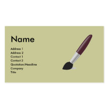 Artist Brush Business Card