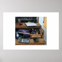 artist desk poster
