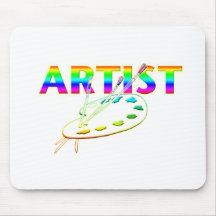 ARTIST PALETTE AND PAINT MOUSE PADS
