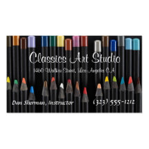 Artist Pencils Business Cards