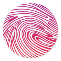 artist thumbprint round stickers