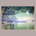 Artist Trading Card View Moon Lit Dock business cards