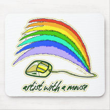 Artist with Mouse Mousepad