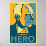 Artiste inconnu - "héros de McCain " Posters