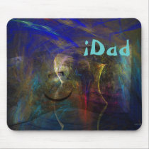 Artistic abstract Mousepad with custom iDad text mousepads