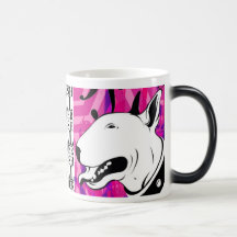 Artistic Bull Terrier Dog Breed Design Coffee Mug