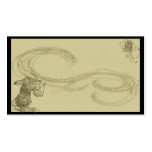 Artistic Bunny Swirls-  Business Card