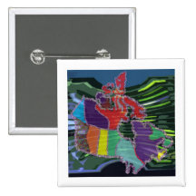 Artistic Canadian Map and MapleLeaf Pins