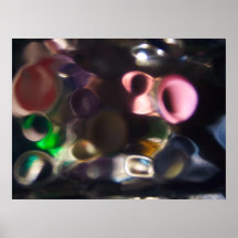 Artistic Colourful Pebbles - abstract art photo Print