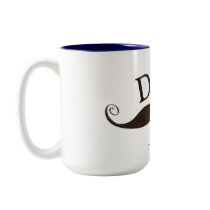 Artistic Dad Illustrated Moustache Mug