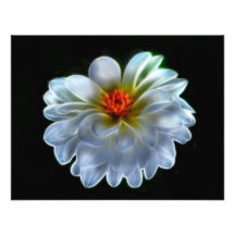 Artistic dahlia and meaning personalized announcement