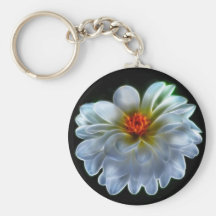 Artistic Dahlia flower Keychain