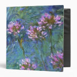 Artistic Fine Art Flowers by Monet Vinyl Binders