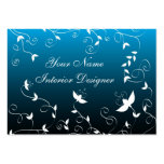 Artistic floral design business card templates