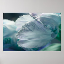 Artistic floral poster with tulip