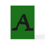 Artistic Letter "A" Woodcut Woodblock Initial