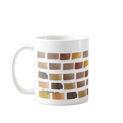 Artistic  Mug in Earth Tone Colours by lillyarts