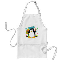 Artistic Penguin Apron