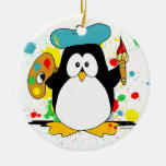 Artistic Penguin Ornament